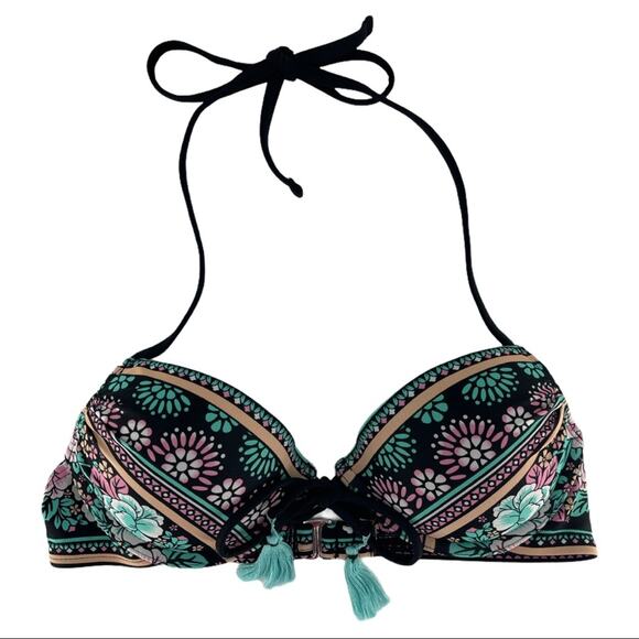 Xhilaration Women's Floral Tassel Boho Two Piece Bikini Size Small S - Picture 5 of 10